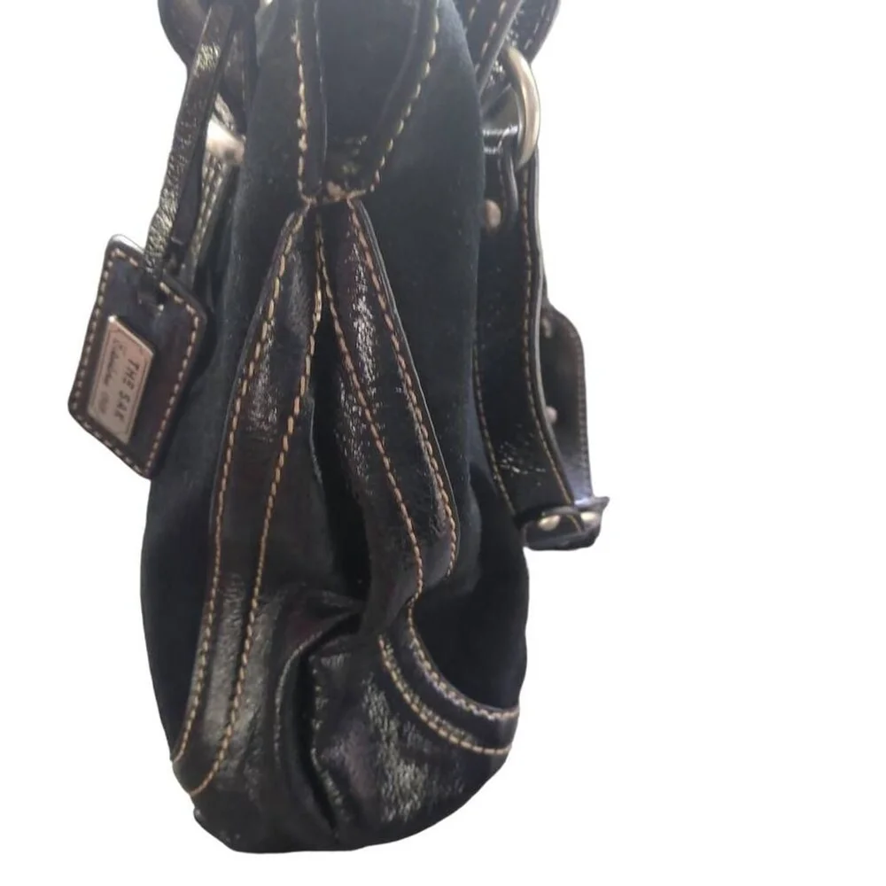 The Sak Suede Patent Leather Black Hobo